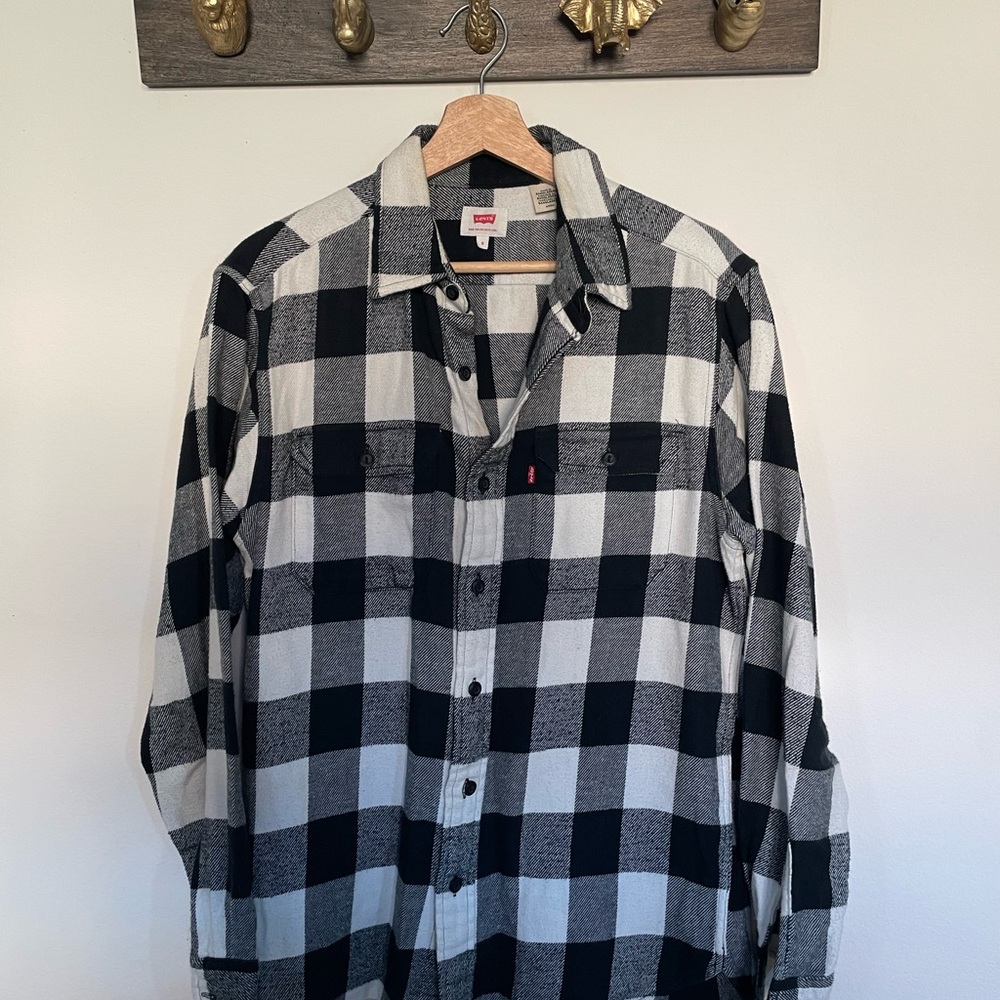 Levi's Monochrome Checkered Flannel
